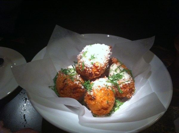 Prosciutto and Pamesan Fritters from Accademia di Vino