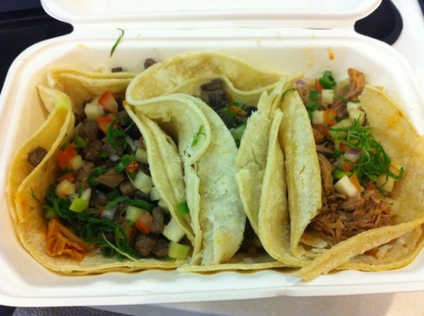 Tacos from Kimchi Taco Truck
