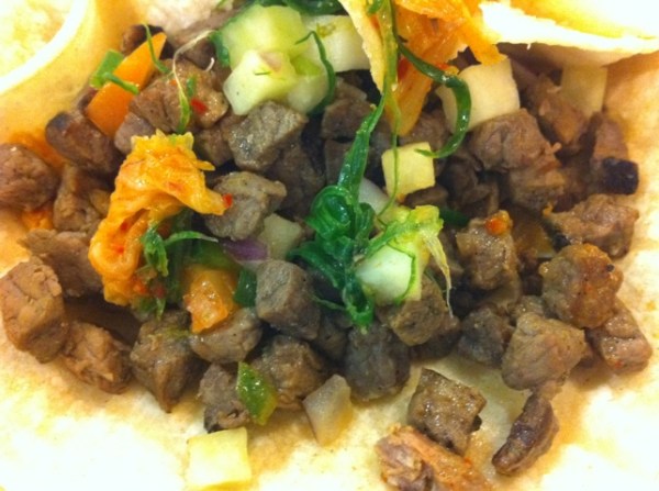 The Korean BBQ beef taco from Kimchi Taco Truck.
